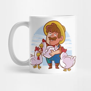 Chicken P R t shirt Mug